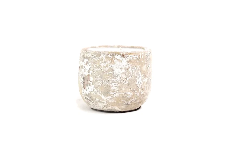 SOULWORKS Κεραμικό Κηροπήγιο Mingi White Classic Large (15x15x14) Soulworks 0630063