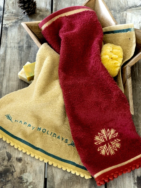 Nima Σετ Πετσέτες 2 Τεμαχίων Nima Happy Holidays 2 x 30x50