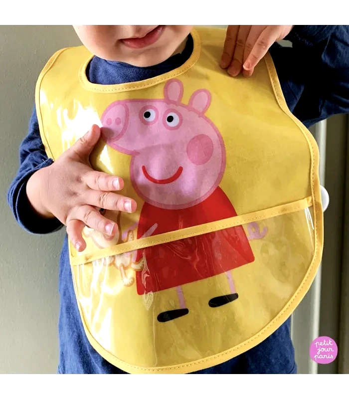 Baby Oliver Αδιαβροχοποιημενη Σαλιαρα Με Τσεπη 25,5Χ38 Peppa Pig - Petιτ Jour Paris