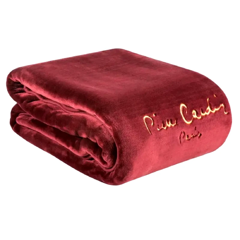 Pierre Cardin Κουβέρτα Μονη 160X240 Pierre Cardin Nancy 545 Granate(16)