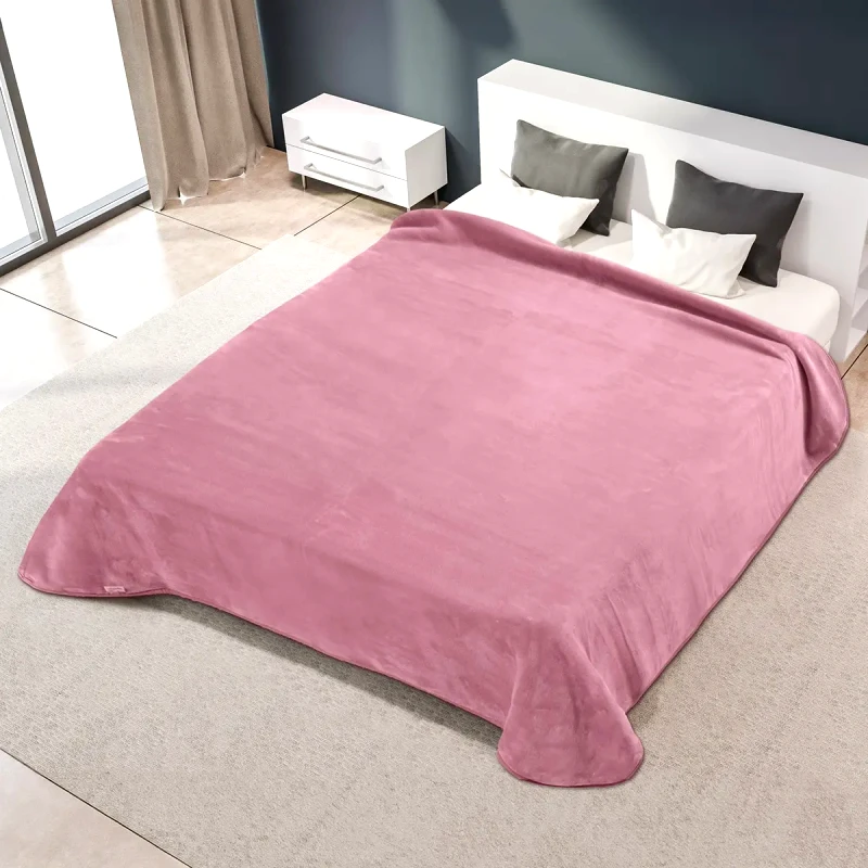 Belpla Κουβέρτα Ισπανίας Υπερδιπλη 220Χ240 Belpla Ster Plain Opal Rose(64)
