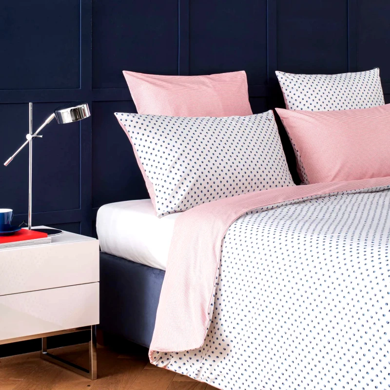 Tommy Hilfiger Παπλωματοθήκη King Size Tommy Hilfiger Marina Dots Μπλε 260x240