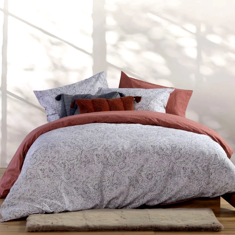 Nef - Nef Σετ Παπλωματοθήκη Μονή 2 Τεμαχίων Nef-Nef Inspire Grey 170x240