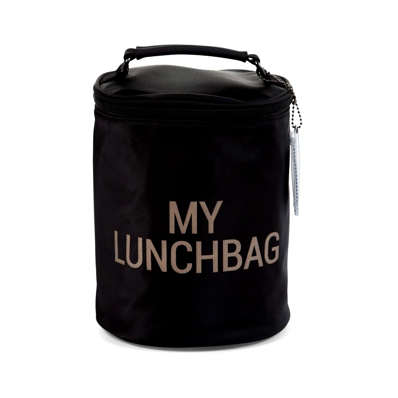 Childhome Τσάντα Φαγητού ChildHome My Lunchbag Black/Gold BR75199