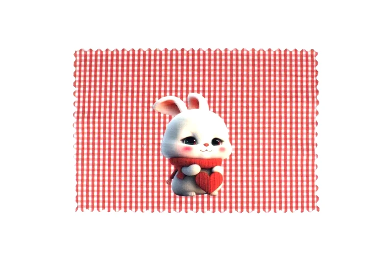 Dimcol Σουπλά Φαγητού Dimcol Love Bunny 36 35X50 Κόκκινο