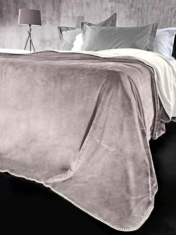 Guy Laroche Σετ Κουβέρτα Μονή 2 Τεμαχίων Guy Laroche Velvet Melanze 160x220