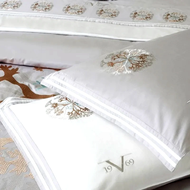 19V69 Σετ Σεντόνια King Size 4 Τεμαχίων 19V69 Coral Grey 240x270