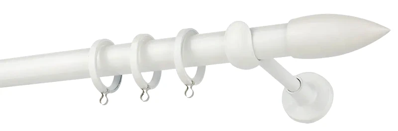 Zogometal Κουρτινόβεργα Zogometal Color Pop Super Gloss CP0430 Λευκό