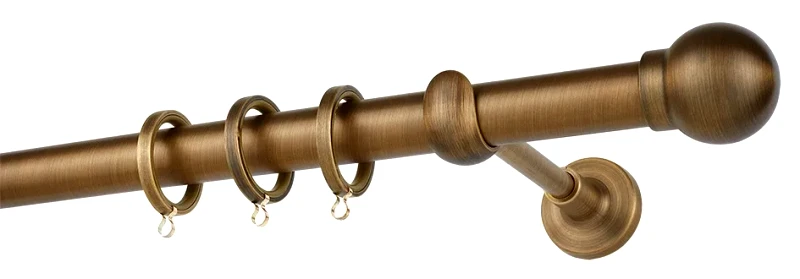 Zogometal Κουρτινόβεργα Zogometal Easy Line E0058 Μπρονζέ