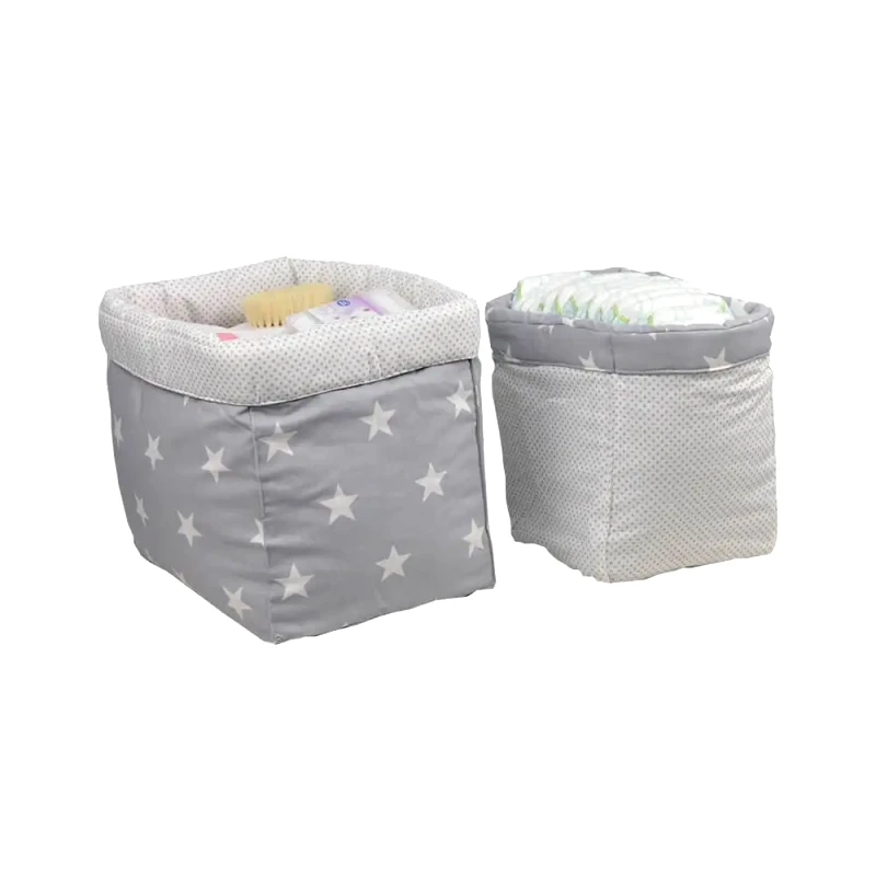 Bebe Stars Σετ Καλάθι Αποθήκευσης 2 Τεμαχίων Bebe Stars 301-186