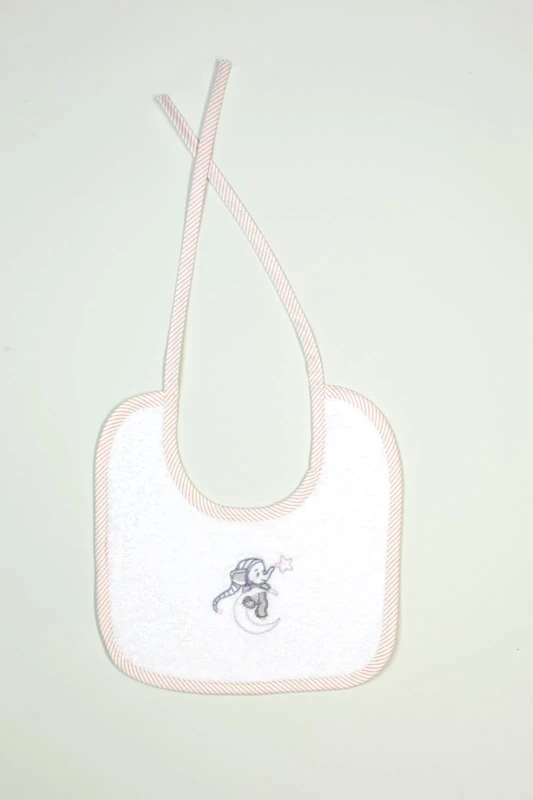 Dimcol Σαλιάρα Dimcol Dreaming Elephant 168 Λευκό 25x25