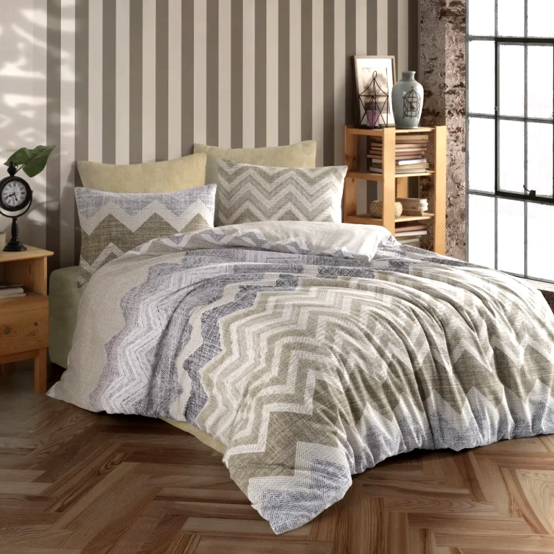 Dimcol Σετ Σεντόνια Υπέρδιπλα 4 Τεμαχίων Dimcol Αθηνά 406 Beige 220x240