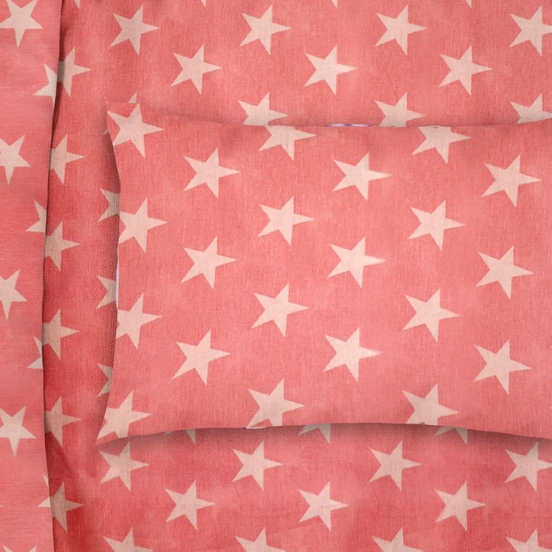 Dimcol Παιδική Μαξιλαροθήκη Dimcol Star 34 Coral 50x70