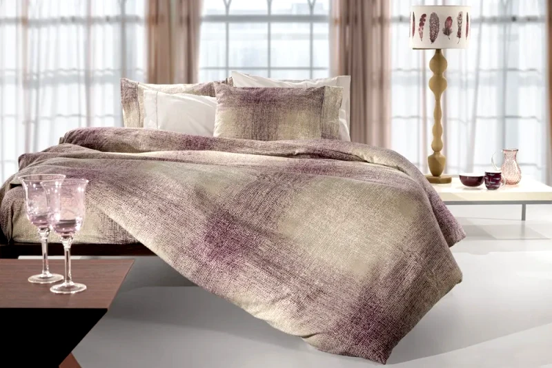 Guy Laroche Σετ Σεντόνια Φανελένια Μονά 3 Τεμαχίων Guy Laroche Joel Aubergine 170x265
