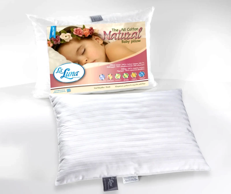 Laluna Βρεφικό Μαξιλάρι La Luna The All Cotton Natural Pillow 30x40