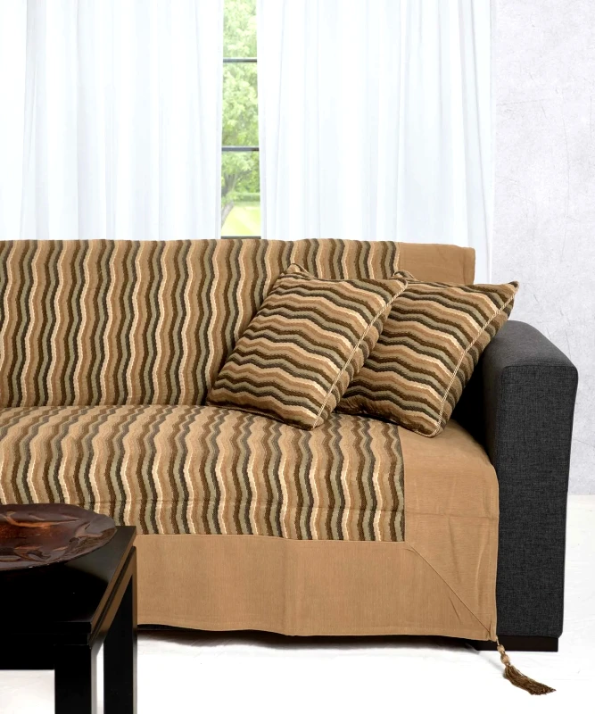 Silk Fashion Ριχτάρι Πολυθρόνας Silk Fashion 602 Κύμα Ivory 150x180