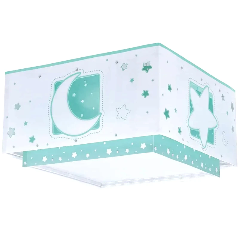 Ango Παιδικό Φωτιστικό Οροφής Πλαφονιέρα Ango Moonlight Green 63236H