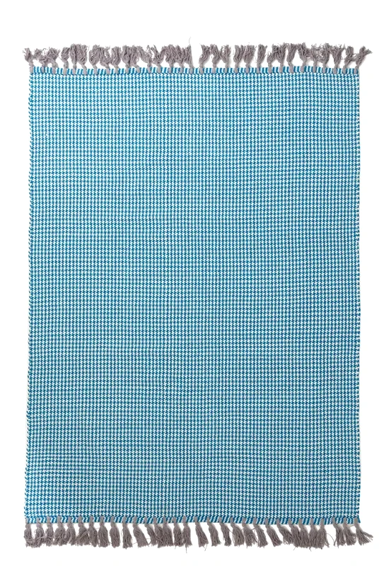 Royal Carpet Χαλί Royal Carpet Urban Cotton Kilim Houndstooth Caribbean Sea 130x190