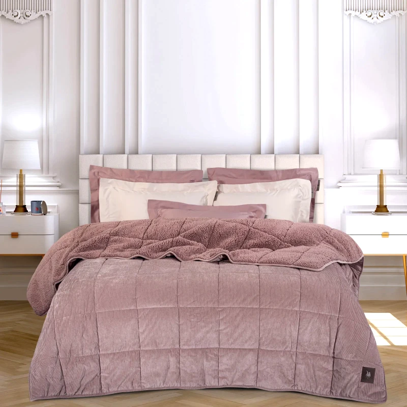 Greenwich Polo Club Κουβερτοπάπλωμα Υπέρδιπλο με Γούνα Sherpa Greenwich Polo Club 3479 Nude 220x240