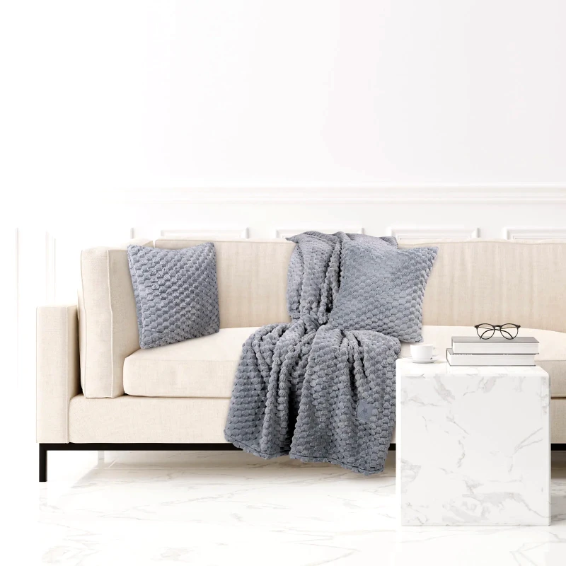 Greenwich Polo Club Κουβέρτα Fleece Καναπέ Greenwich Polo Club 3476 Grey 130x170