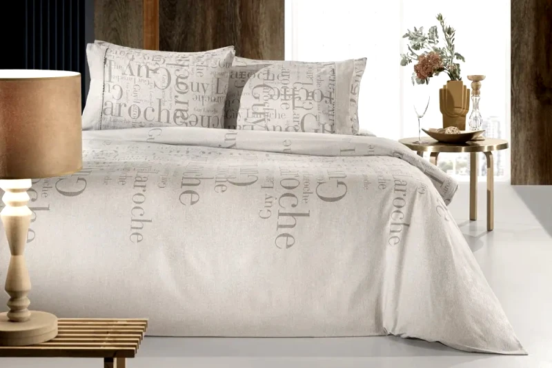 Guy Laroche Σετ Σεντόνια Φανελένια Μονά με Λάστιχο 3 Τεμαχίων Guy Laroche Brand Natural 100x200+32