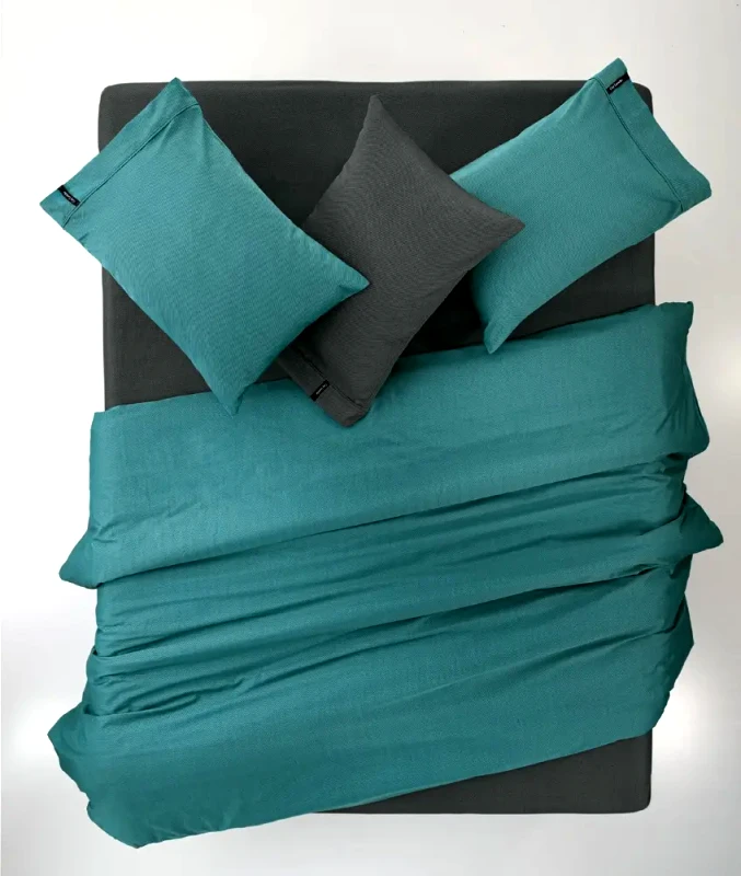 Guy Laroche Σεντόνι King Size με Λάστιχο Guy Laroche Minimal Petrol 180x200+35