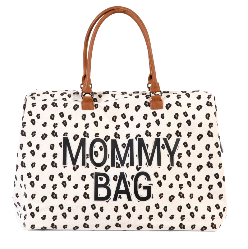 Childhome Τσάντα Αλλαγής ChildHome Mommy Bag Big Canvas Leopard BR74392