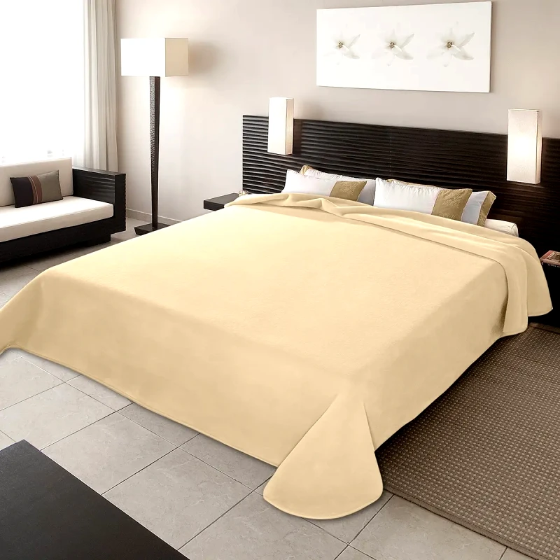 Belpla Κουβέρτα Ισπανίας Υπερδιπλη 220Χ240 Belpla Ster Plain Off White(15)