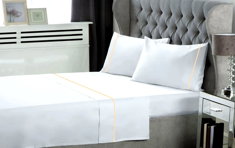 Le Blanc Σετ Σεντόνια Υπέρδιπλα 4 Τεμαχίων Le Blanc Φυτίλι Polycotton White 240x270