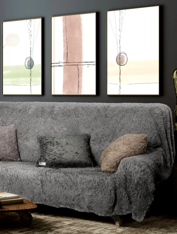 MADI Ριχτάρι Γούνινο Διθέσιου Madi Soggy Taupe 180x250