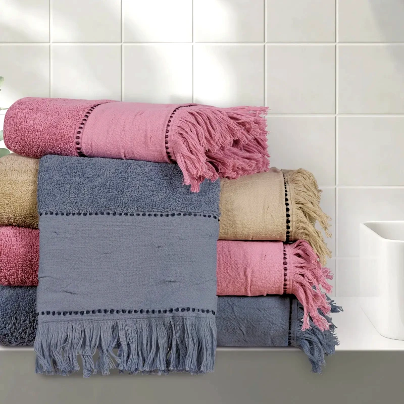 Das Home Σετ Πετσέτες 3 Τεμαχίων Das Home Daily 0697 Μπεζ