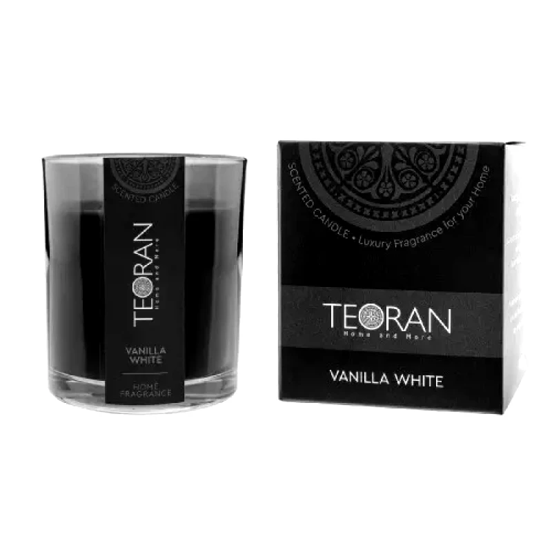 Teoran Αρωματικο κερί Teoran Vanilla White στρόγγυλο 130γρ - Κυκλικό 130gr