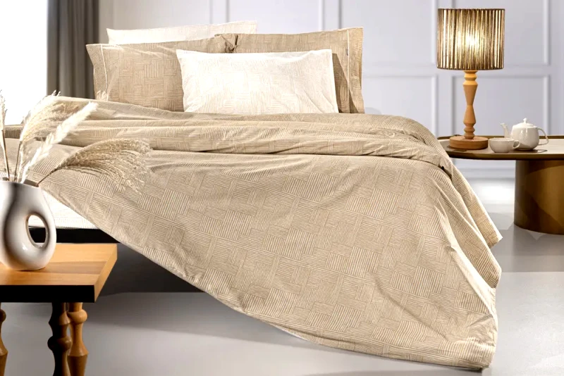 Guy Laroche Σετ Σεντόνια Ημίδιπλα 3 Τεμαχίων Guy Laroche Stencil Mocca 180x265