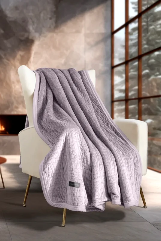 Guy Laroche Σετ Κουβέρτα Καναπέ και Μαξιλαροθήκη Διακόσμησης Guy Laroche Bolzano Melanze 130x170