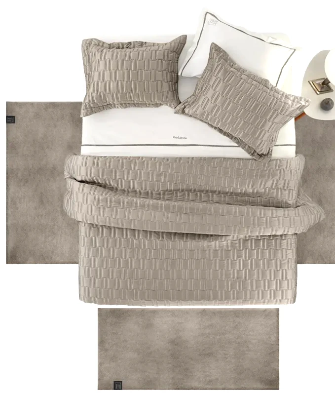 Guy Laroche Σετ Χαλιά Κρεβατοκάμαρας 3 Τεμαχίων Guy Laroche Alpaca Taupe 60x120(x2)+60x180(x1)