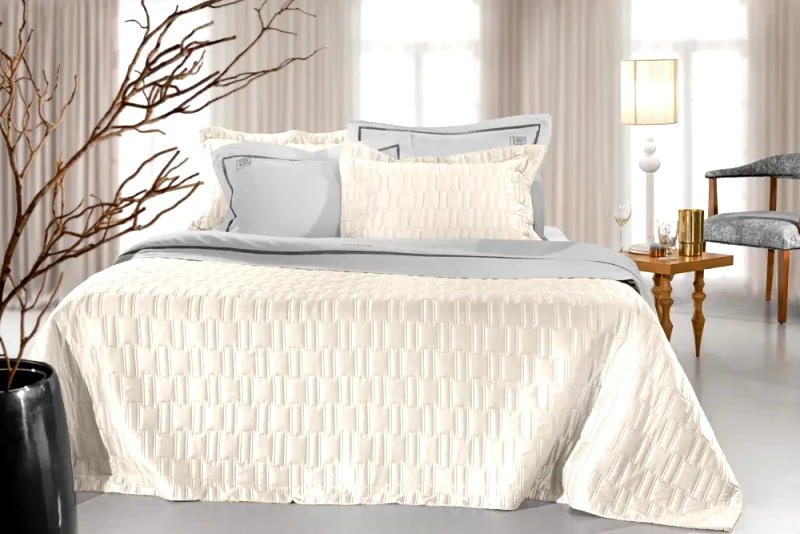 Guy Laroche Σετ Κουβερλί King Size 3 Τεμαχίων Guy Laroche Brick Ivory 240x250
