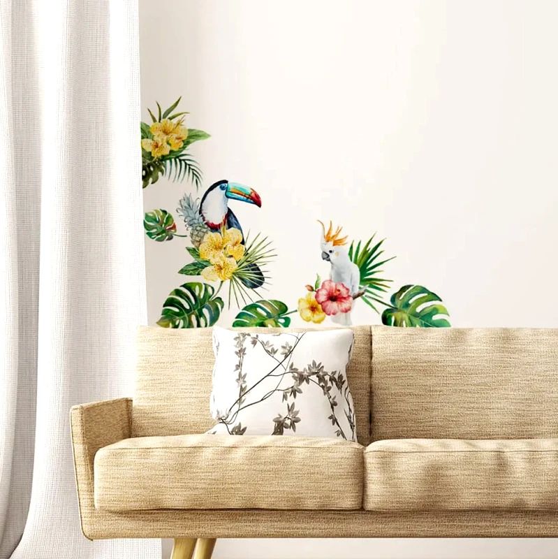 Ango Αυτοκόλλητα Τοίχου Βινυλίου Ango Tropical Birds 44208