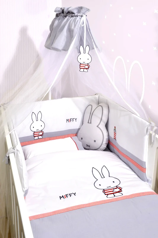 Miffy Σετ Προίκας 9 Τεμαχίων Miffy Des. 65 Γκρι