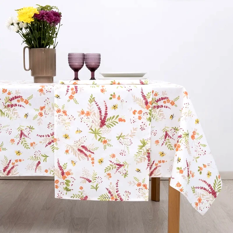 Dimeco Τραπεζομάντηλο Dimeco 135x180 Lily Red