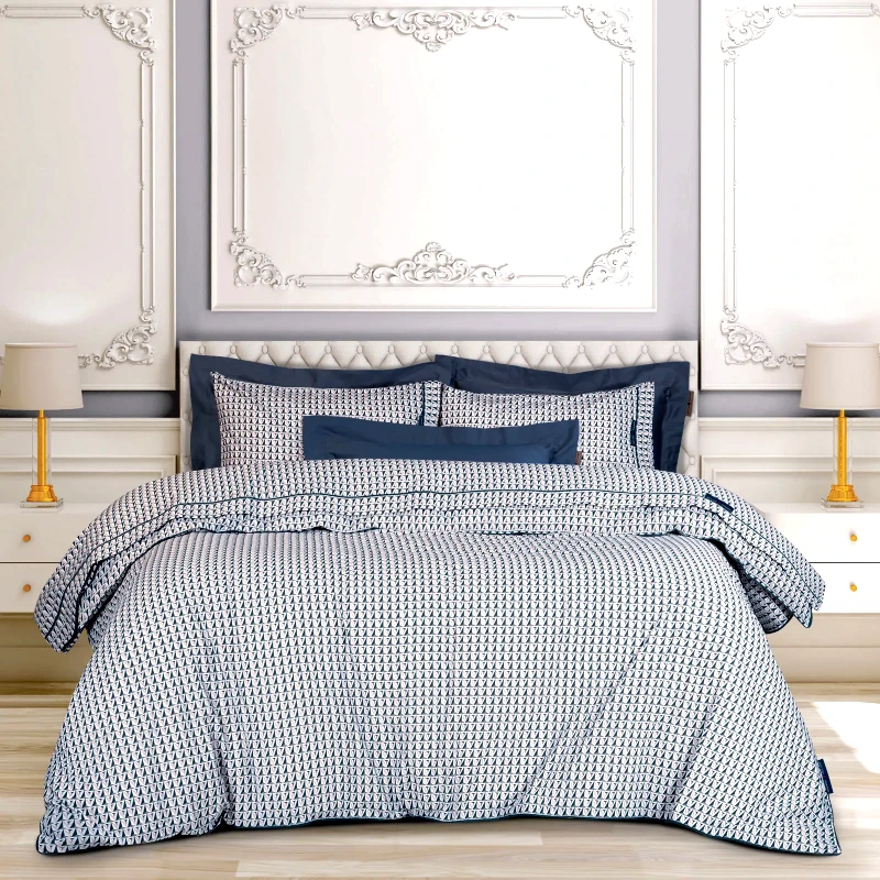 Greenwich Polo Club Σετ Παπλωματοθήκη King Size 3 Τεμαχίων Greenwich Polo Club 2214 Beige-Grey 240x260