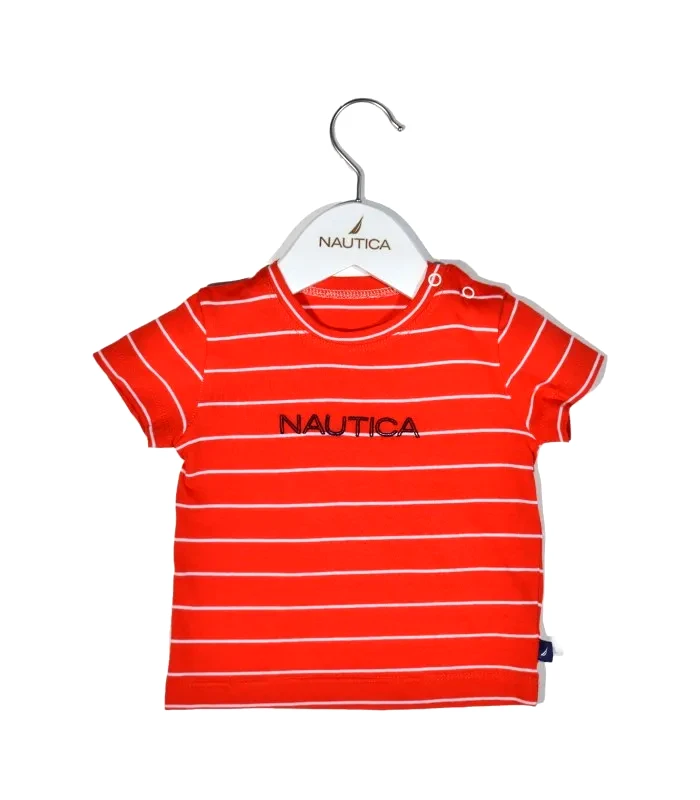 Baby Oliver Nautica Des.16 T-Shirt Jersey Organic Κόκκινο Ριγέ 74Cm 6-9 Μηνών