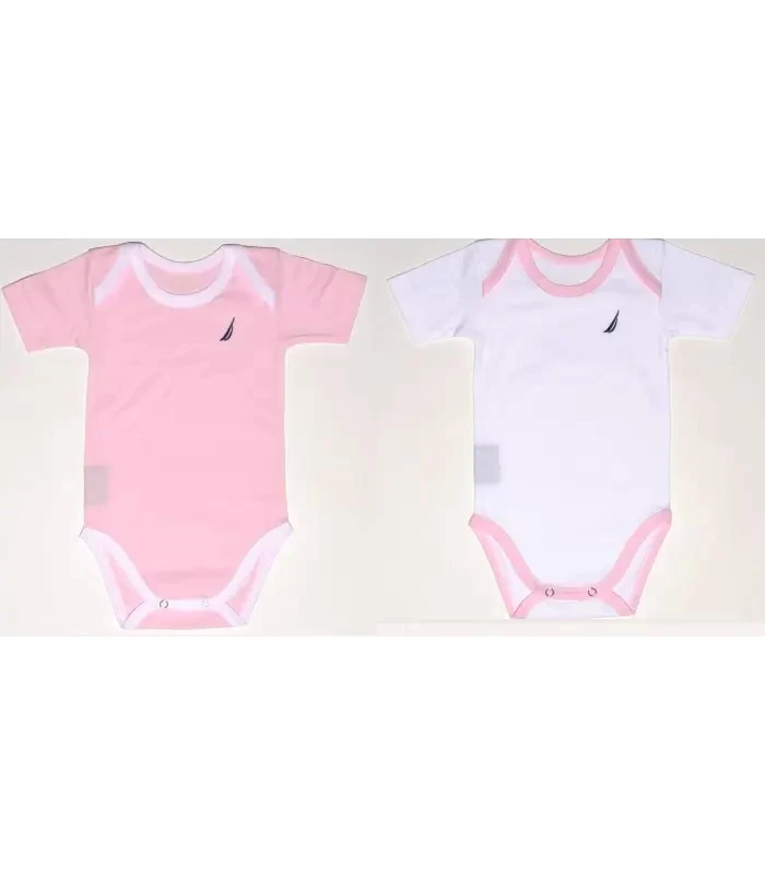 Baby Oliver Nautica Des.12 Εσώρουχα Σετ 2Τ 80 Εκ. Κοντό Μανίκι Ροζ 100% Βαμβάκι Jersey