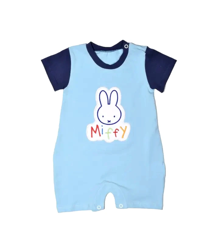 Baby Oliver Miffy Des.11 Φορμάκι Καλοκαιρινό Σιέλ Ανοιχτό Με Κέντημα 9-12 Mηνών/74 Cm