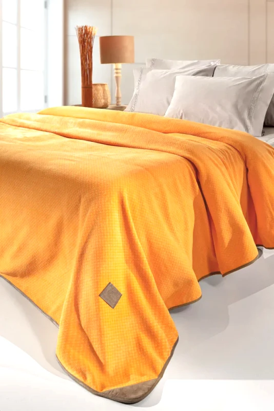 Guy Laroche Κουβέρτα Fleece Διπλής Όψης Υπέρδιπλη Guy Laroche Polar Mango 230x250