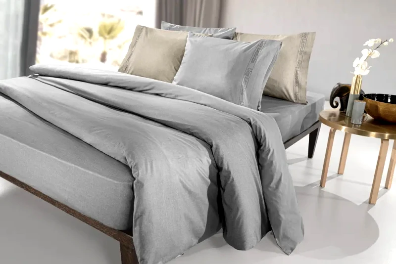 Guy Laroche Σεντόνι King Size με Λάστιχο Guy Laroche Color Plus Silver 180x200+42