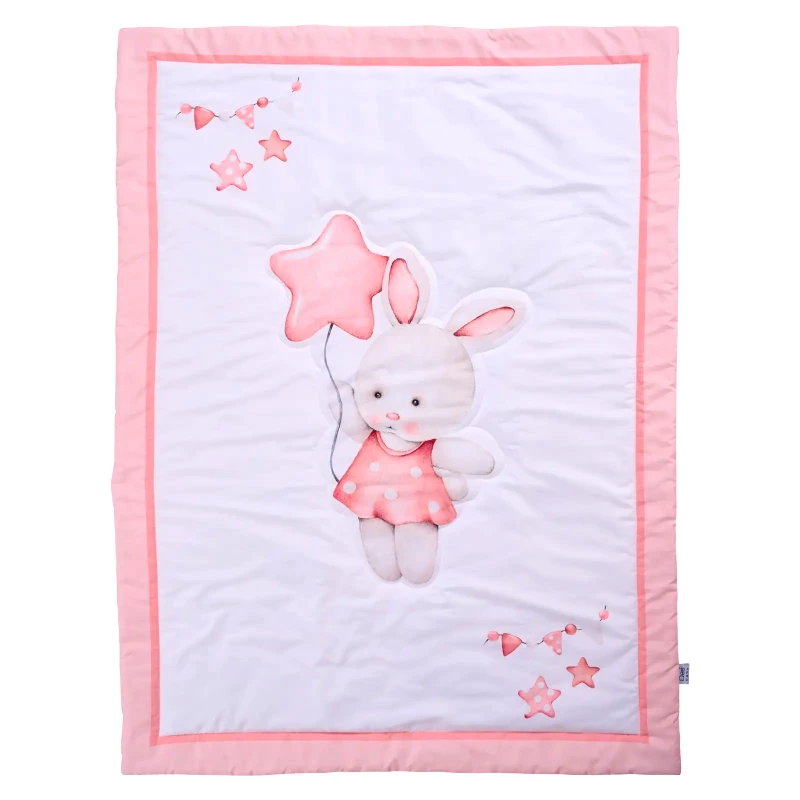 DAS BABY Πάπλωμα Κούνιας Das Baby 4917 White-Pink 110x150