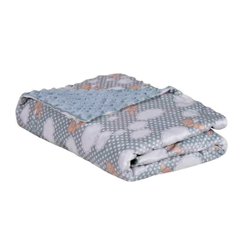 DAS BABY Κουβέρτα Fleece Αγκαλιάς Das Home 4903 Blue 75x100