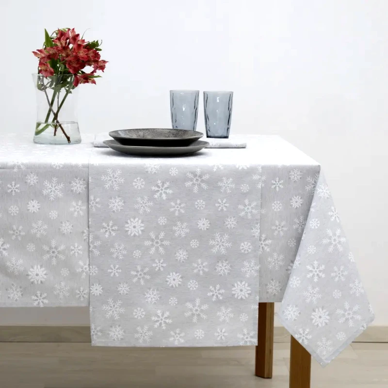 Dimeco Καρέ Dimeco 85Χ85 8590 Grey Με Lurex