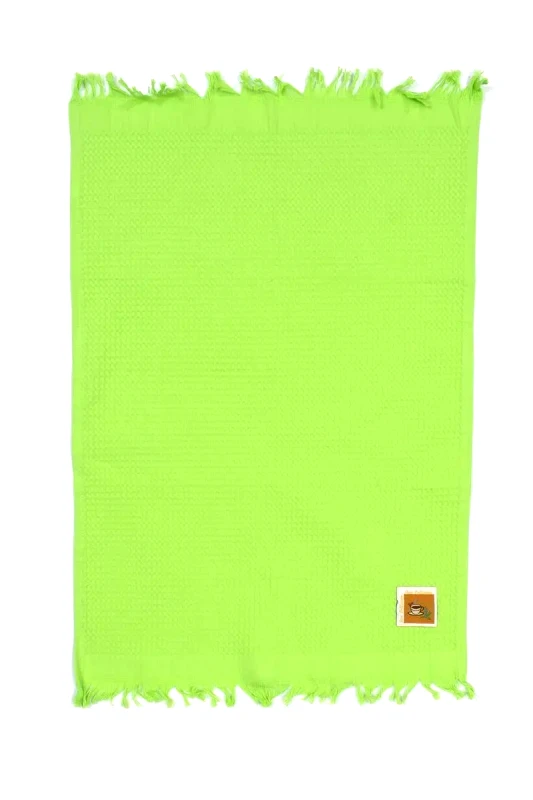 Dimcol Ποτηρόπανο Dimcol Πικέ Tea 45X65 Λαχανί Με Κρόσσι 100% Cotton