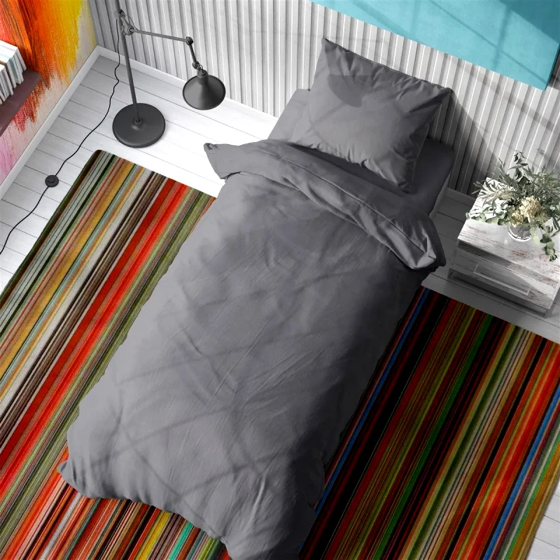 Dimcol Σεντόνι Μονό Dimcol Solid 495 160X240 Dark grey